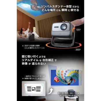 3色(RGB)レーザー搭載ジンバル一体型プロジェクター JMGO