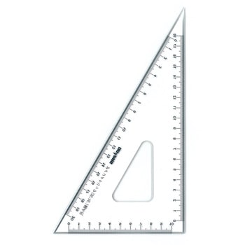 18cm 35-953 アイソメトリック三角定規 ドラパス 厚さ2mm 1枚 18cm 35