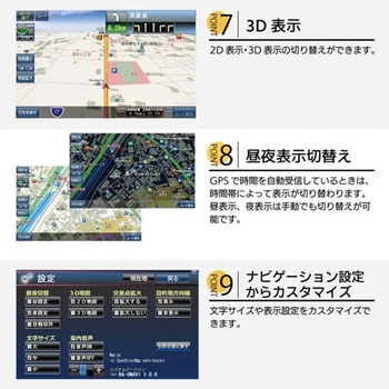 7インチ ポータブル カーナビ TVチューナー無し ファミリー・ライフ