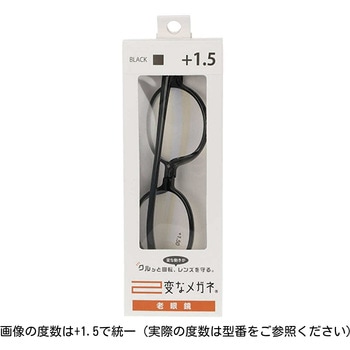 変なメガネ 老眼鏡 おしゃれ ブルーライトカット ソフトケース付属 日本メーカー ラウンド型 Hug Ozawa