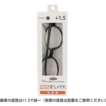 変なメガネ 老眼鏡 おしゃれ ブルーライトカット ソフトケース付属 日本メーカー ラウンド型