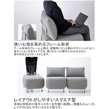 エニー ソファー 背付き(配送・組立サービス付き) コクヨ