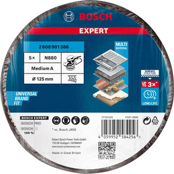 フリースディスク N880 125mmΦ BOSCH(ボッシュ)