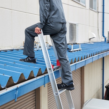 脚部伸縮 ノビ型 2連はしご ラクノリ 長谷川工業
