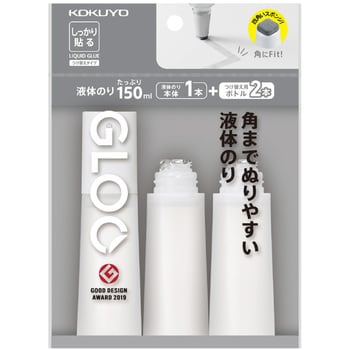 タ-GM802-2R グルー液体のり(しっかり貼る/本体1+つけ替え用 タ-GM802-2R グルー液体のり(しっかり貼る/本体1+つけ替え用