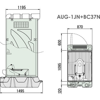 AUシリーズ 簡易水洗タイプ 旭ハウス工業 仮設トイレ
