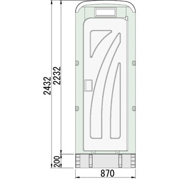 AUシリーズ 水洗タイプ 旭ハウス工業 仮設トイレ・ポータブル