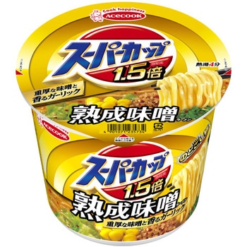 エースコック スーパーカップ1.5倍みそラーメン 129g エースコック