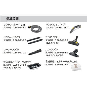 ケルヒャー(KARCHER) 業務用 コードレス背負式クリーナー BVL 5/1 Bp (1.394-276.0) ケルヒャー