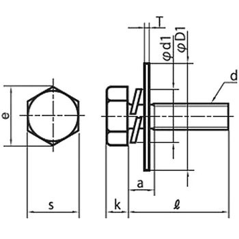 六角トリーマPD=3(SW+大W16×1.6組込)(鉄/クロメート)(小箱) 大阪魂