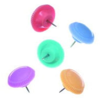 BD-1128 カラー画鋲 1箱(1000本) ベロス 【通販モノタロウ】