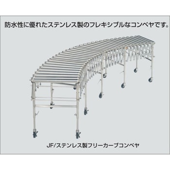 ステンレス製フリーカーブコンベヤ 軽荷重用 JF型 オークラ輸送