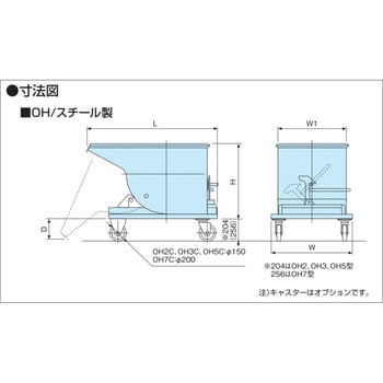 OH-5 スチール製ホッパーOH-5型 基本ユニット 1台 オークラ輸送機