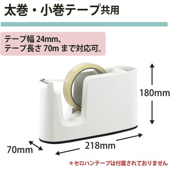 TC-401(31-272) テープカッター テープ簡単交換 ペン立て付 1個 プラス