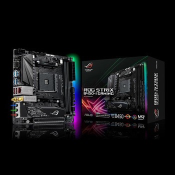 asus ROG STRIX B450-I GAMING+PCケース　メモリ付き asus ROG STRIX B450-I GAMING+PCケースメモリ付き