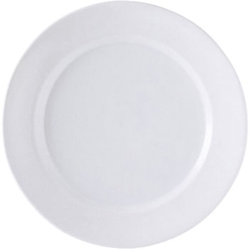 フュージョンホワイトリム皿 - カネ大白木屋