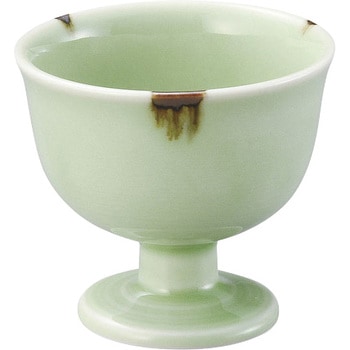 0419-6001 砧青磁高台小付 カネ大白木屋 直径80mm高さ72mm 0419