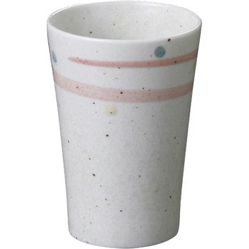 新粉引赤渦反型コップ - カネ大白木屋