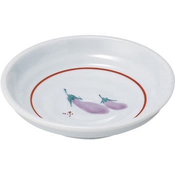 ナス小皿 カネ大白木屋