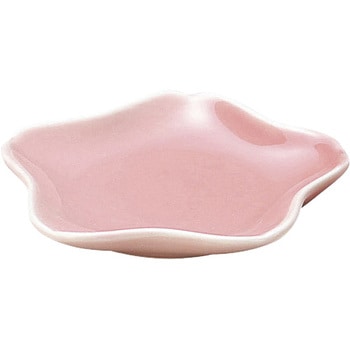 桜型桃色小皿 カネ大白木屋