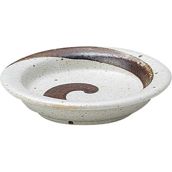 サビ刷毛丸薬味皿 カネ大白木屋