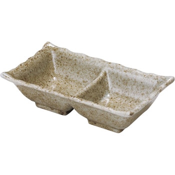 唐津二品薬味皿 カネ大白木屋