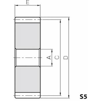 PUS4-17 PUS 潤滑歯車 1個 小原歯車工業(KHK) 【通販サイトMonotaRO】