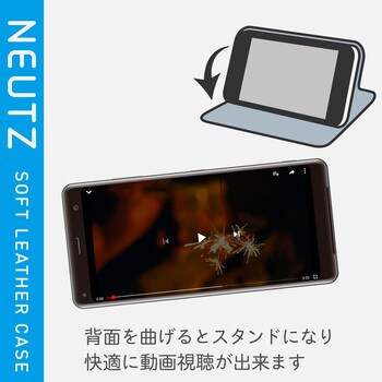 PD-XACEPLFY2PN Xperia Ace/ソフトレザーケース/磁石付 1個 エレコム