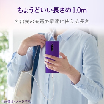 USBケーブル A-C USB2.0準拠 やわらか 難燃性 タイプC スマートフォン タブレット エレコム