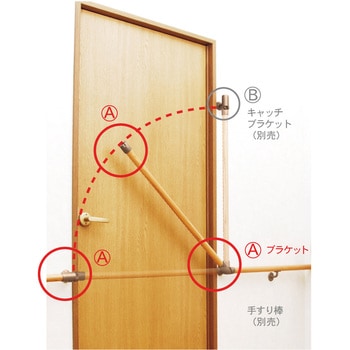 遮断機式手すりブラケット 右勝手 ECLE(エクレ)