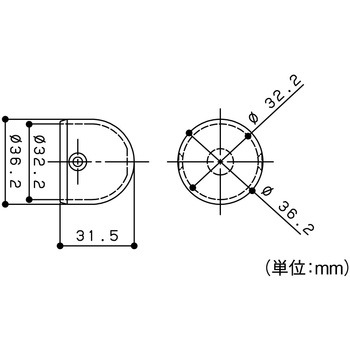 システム手すり32 エンドキャップ ECLE(エクレ)