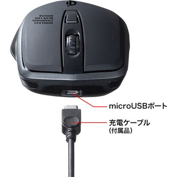 ワイヤレス充電マウス サンワサプライ ワイヤレスマウス 通販モノタロウ Ma Wbl157bk