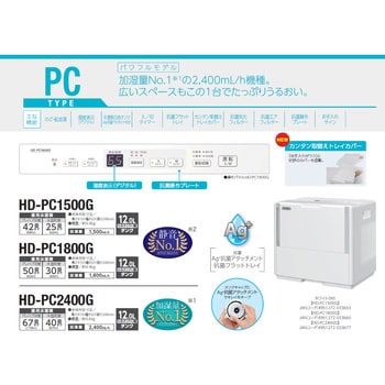 HD-PC1800G(W) ハイブリッド式加湿器 1台 ダイニチ工業 【通販サイト