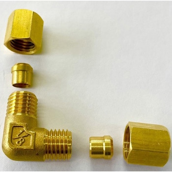 銅管くい込み継手 ユニオンエルボ 15MPa マルエム産業