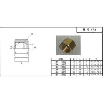 銅管くい込み継手 ナット 15MPa マルエム産業
