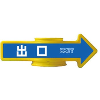コーンアロー [出口]両面表示 つくし工房
