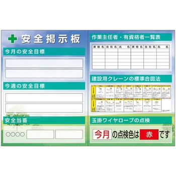 スチール小型掲示板2列型 一覧表/クレーン合図 Cタイプ つくし工房