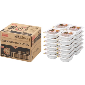 ケース 低温製法米のおいしいごはん  新潟県魚沼産 こしひかり 150g×3P×8入 アイリスオーヤマ
