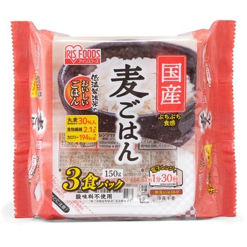 ケース 国産丸麦パックごはん    150g×3P×8入 アイリスオーヤマ