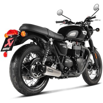 スリップオンライン (チタン) Triumph Bonneville T100 (2017-2020) AKRAPOVIC (アクラポビッチ)