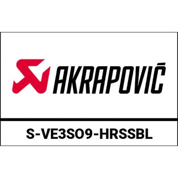 スリップオンライン (ステンレススチール) Vespa GTS 125/150 i.e Super (2009-2016) | S-VE3SO9-HRステンレススチールBL AKRAPOVIC (アクラポビッチ)