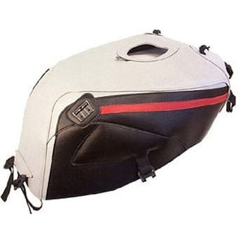 タンクカバー ZRX 1200 S/R ライトグレー/ブラック/レッド STRIP KAWAS BAGSTER (バグスター)