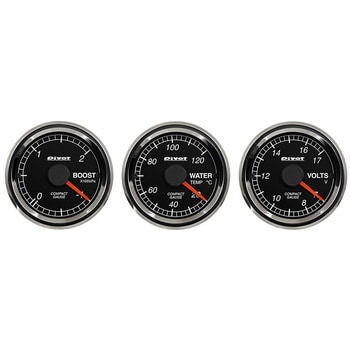 CB3 COMPACT GAUGE52 3連(ブースト計・水温計・電圧計) 1台 Pivot