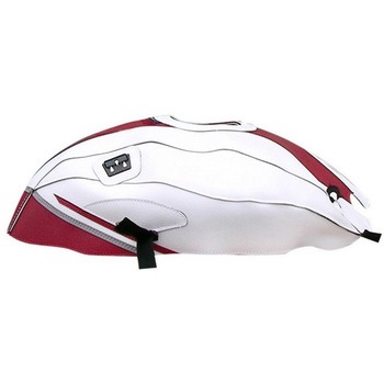 タンクカバー YZF R6 ホワイト/レッド (08) BAGSTER (バグスター)
