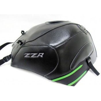 タンクカバー KAWASAKI ZZR 1400 ブラック/GRAINY マットブラック/PEARLY グリーン 2017 BAGSTER (バグスター)