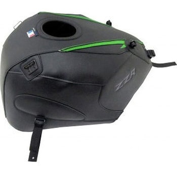 タンクカバー KAWASAKI ZZR 1400 GRAINY マットブラック/PEARLY グリーン TIP 2018 BAGSTER (バグスター)