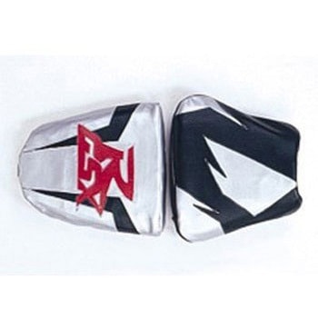 シートカバー GSXR 750 / 97 / SUZUKI PVC シルバー. ブラック. レッド レター BAGSTER (バグスター)