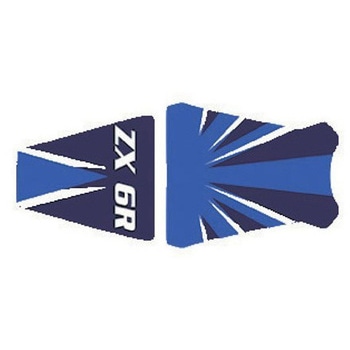 シートカバー ZX6R (2001) / KAWASAKI PVC GITANE ブルー/ダークブルー/ホワイト/WHI BAGSTER (バグスター)