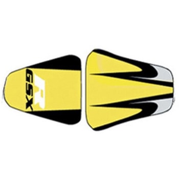 シートカバー GSXR 750 2001/SUZUKI ブラック/SURF イエロー/シルバー/シルバー-ブラック BAGSTER (バグスター)