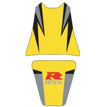 シートカバー GSXR 1000 surf イエロー/ブラック/ライトグレー/ライトグレー レター - BAGSTER (バグスター)